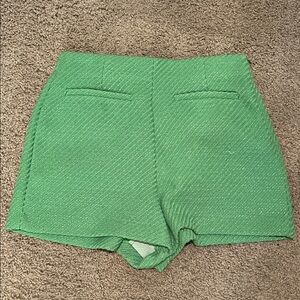 ZARA Green Women's Shorts NWOT